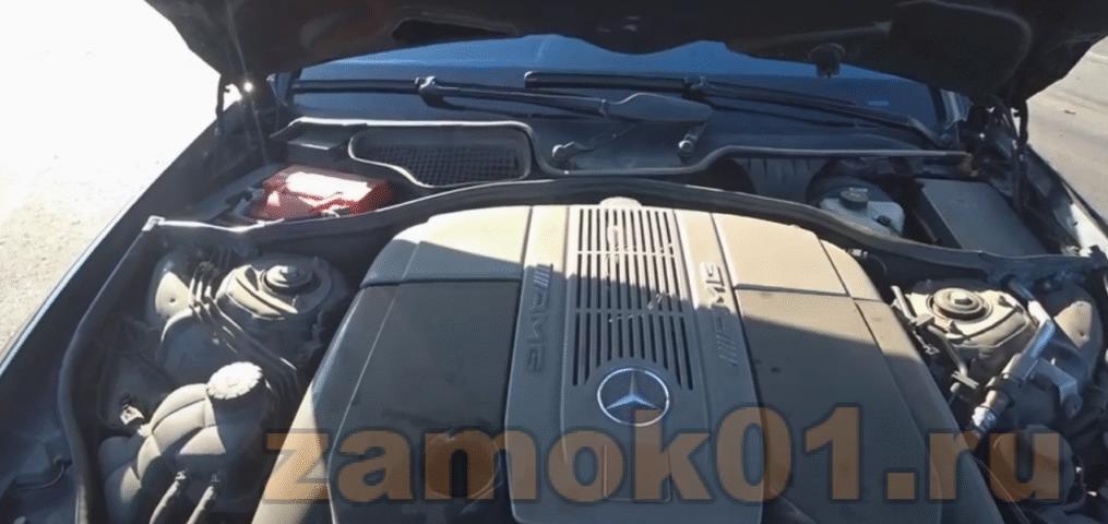 У Мерседес S класса W221 сел аккумулятор, как открыть без ключа, машина закрыта